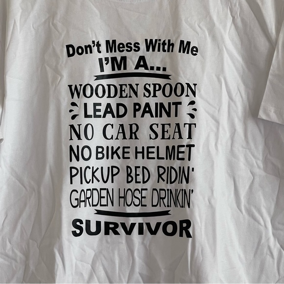 Black and white plus size funny graphic 100% cotton short sleeve t-shirt - Picture 4 of 5